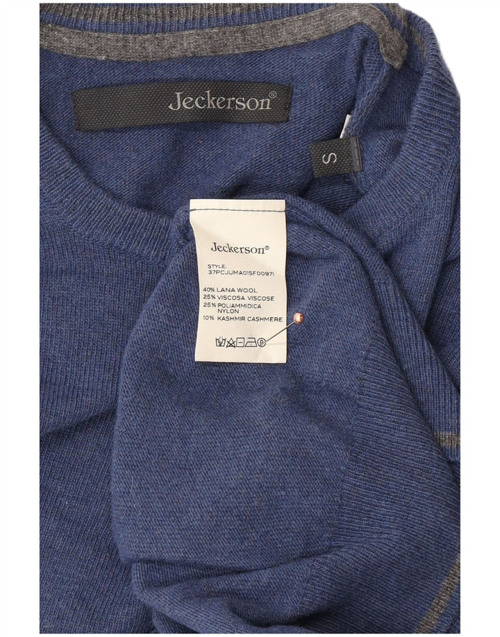 JECKERSON Pull à col rond pour homme, petit, bleu