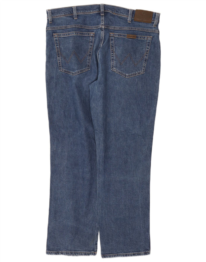 WRANGLER Jean droit coupe régulière homme W38 L30 bleu coton