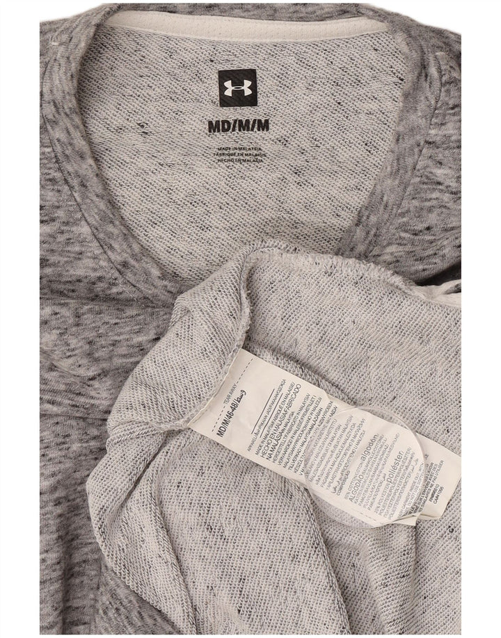 Under Armour Sweat-Shirt Graphique Homme Gris Moyen Moucheté Coton