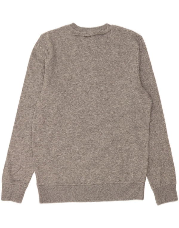 JACK & JONES Sweat-Shirt Graphique Homme Gris Moyen Moucheté Coton