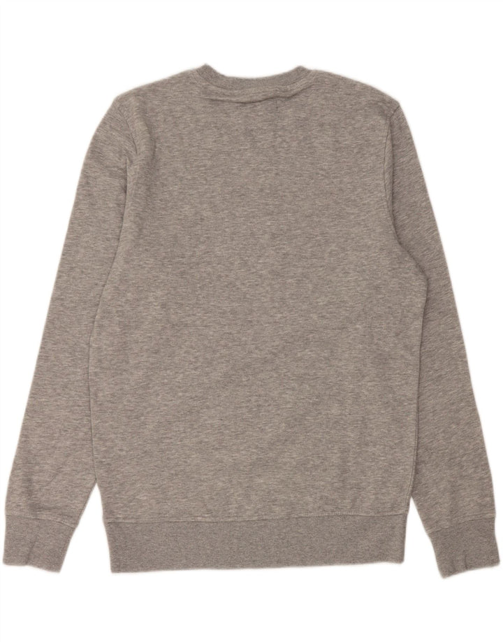 JACK & JONES Sweat-Shirt Graphique Homme Gris Moyen Moucheté Coton
