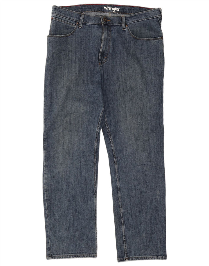 Wrangler Jean droit homme W36 L30 bleu coton