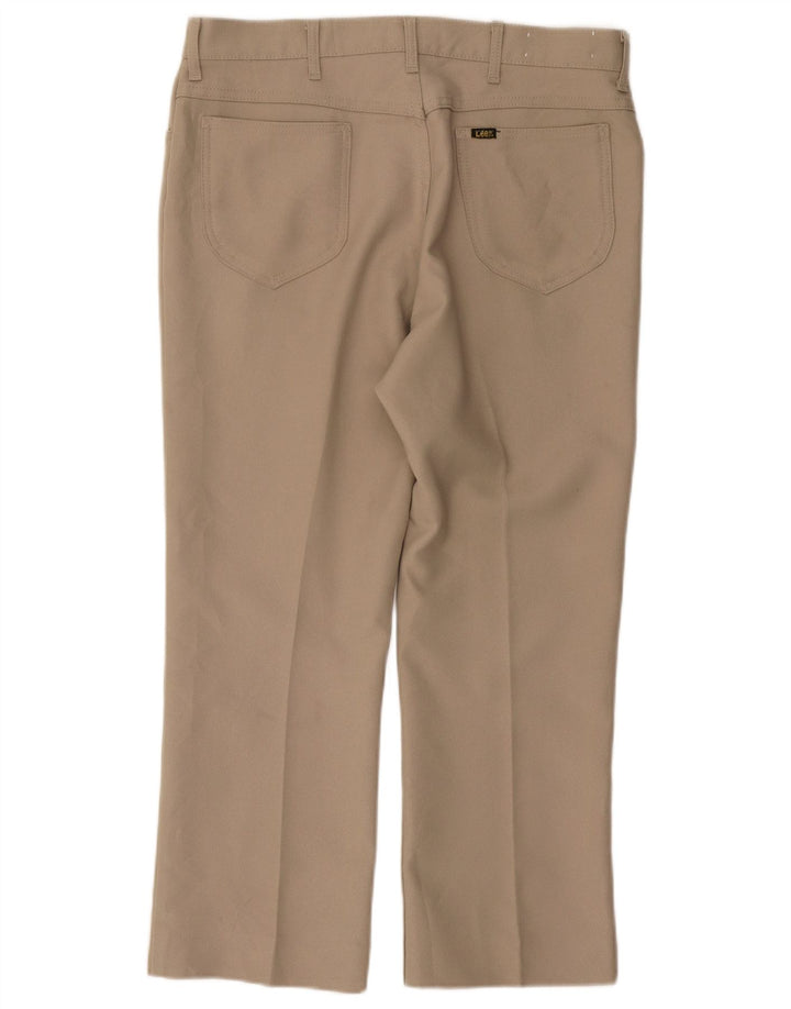 LEE Pantalon décontracté droit pour homme W36 L26 Beige Polyester