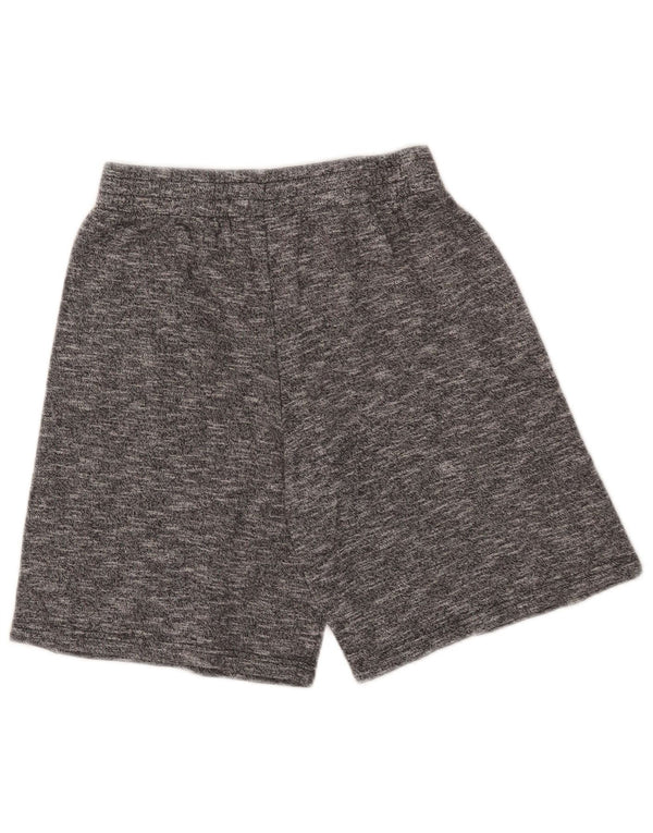 Adidas Short de sport pour femme UK 14/16 Grand coton moucheté gris