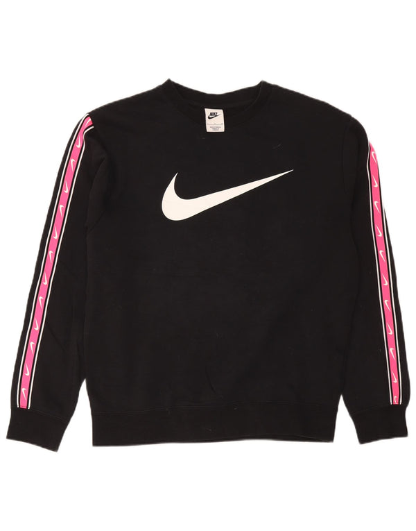Nike Sweat-shirt graphique pour femme UK 10 Small Noir Colourblock