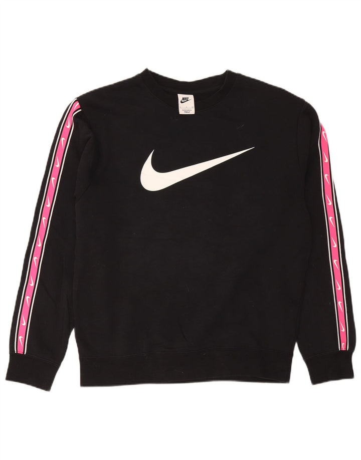 Nike Sweat-shirt graphique pour femme UK 10 Small Noir Colourblock