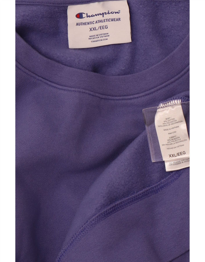 CHAMPION Sweat-shirt pour femme UK 20 2XL Violet Coton