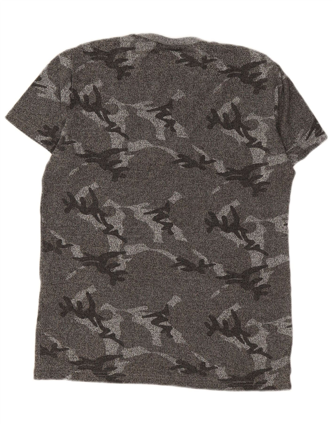 SUPERDRY T-Shirt Graphique Homme Petit Gris Camouflage Coton