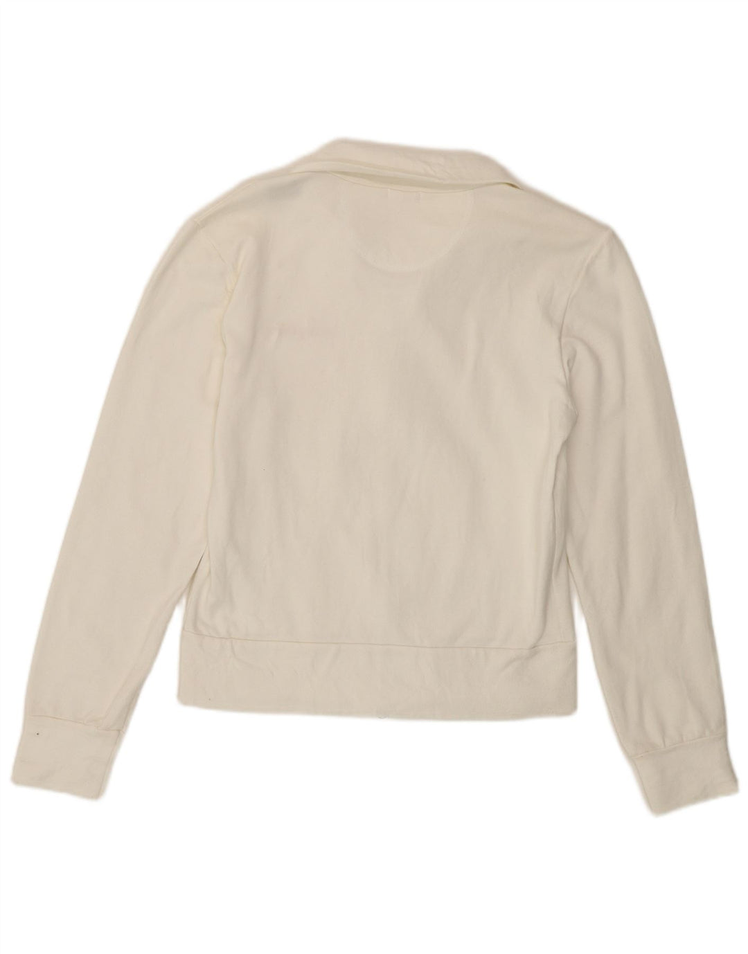 Lee Veste de survêtement pour femme UK 10 Petit coton blanc