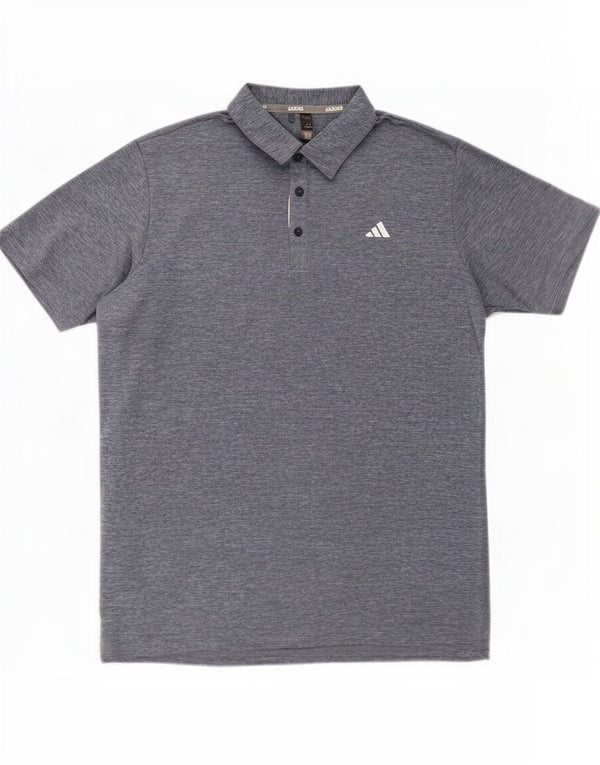 Adidas Polo Homme XL Bleu Moucheté Polyester