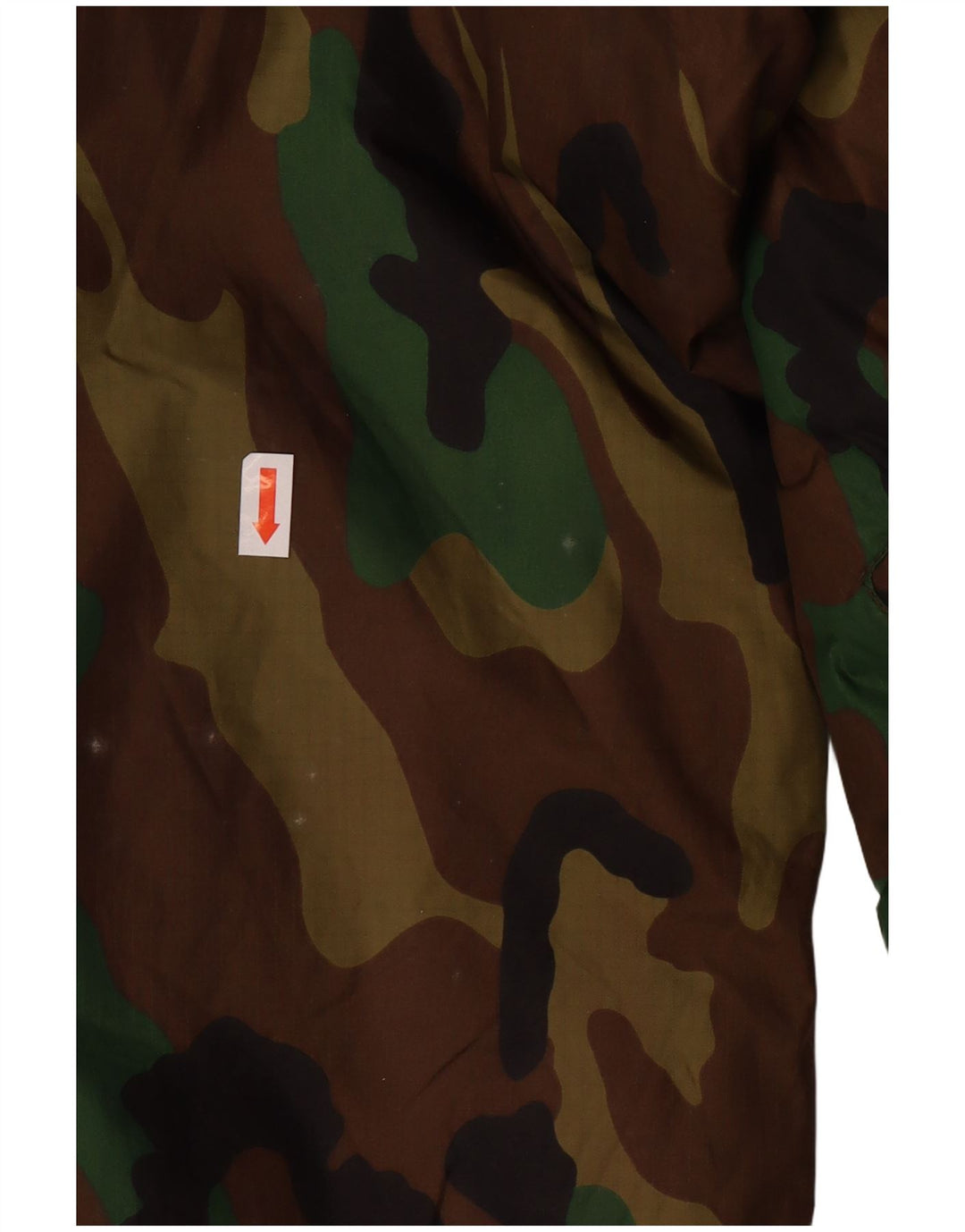 SUPERDRY Veste coupe-vent à capuche pour hommes UK 42 XL Kaki Camouflage Nylon