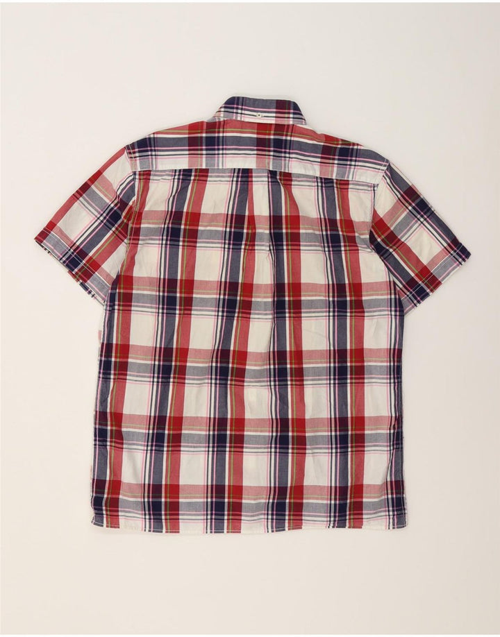 BEN SHERMAN Chemise à manches courtes pour homme en coton à grands carreaux multicolores
