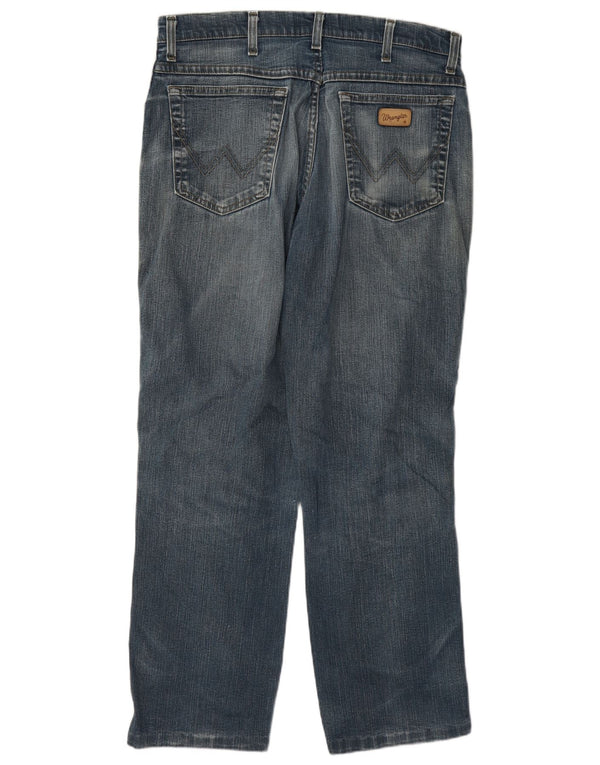 Wrangler Jean Droit Texas Stretch Homme W33 L30 Bleu Coton