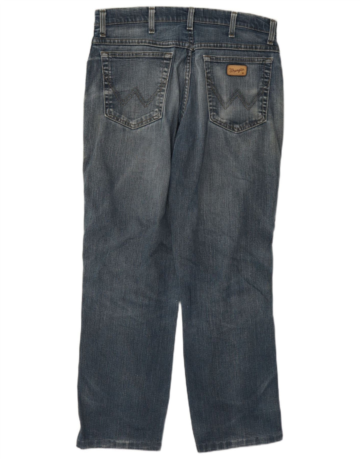 Wrangler Jean Droit Texas Stretch Homme W33 L30 Bleu Coton