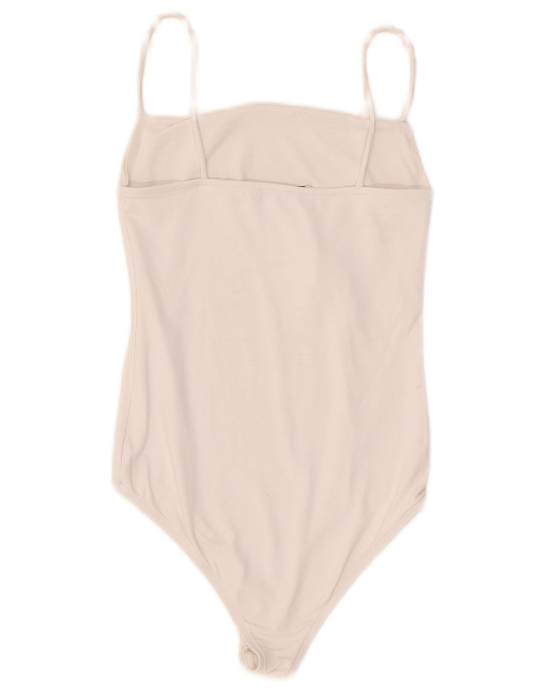 Zara Womens Body sans manches UK 8 Small Blanc Polyamide
