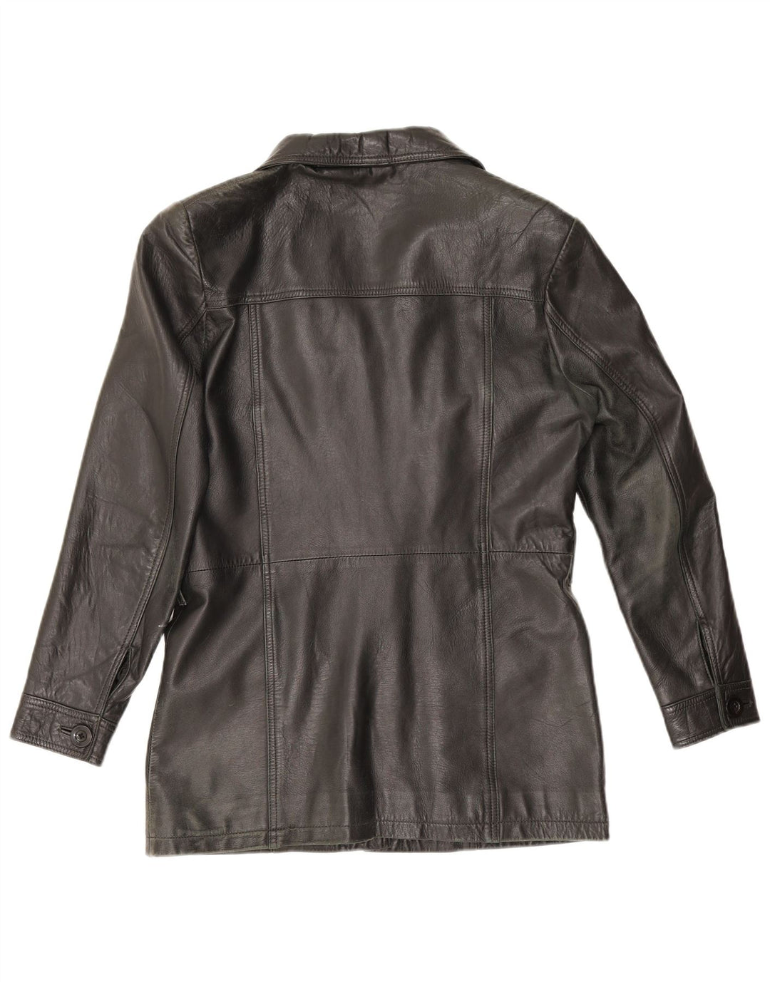 Matinee Veste en cuir pour femme UK 14 Medium Noir