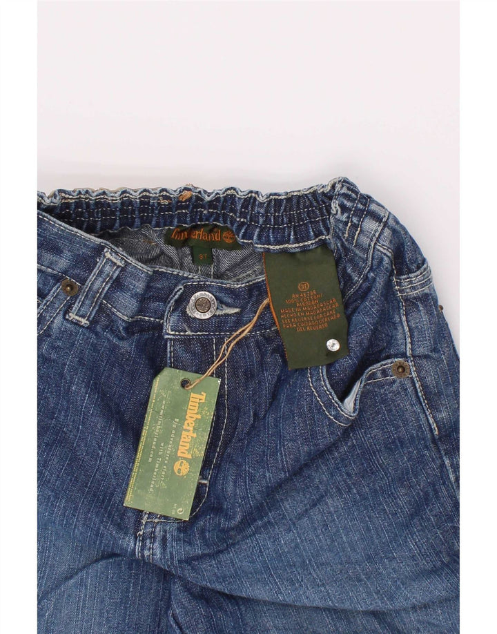 Timberland Short Cargo Denim Garçon 2-3 Ans W22 Bleu Coton