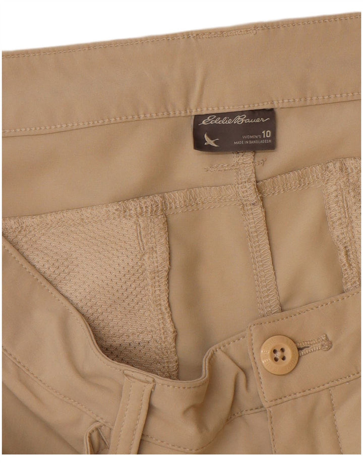 Eddie Bauer Short décontracté pour femme US 10 Large W32 Beige Polyester