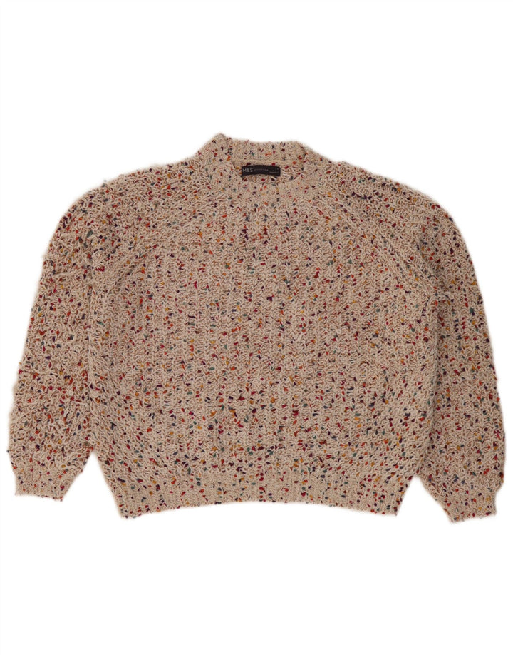 Marks & Spencer Pull col roulé pour femme UK 14 Medium Multicolore