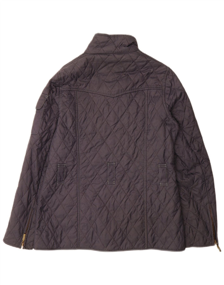 Barbour Veste matelassée pour femme UK 12 Medium Bleu Marine Polyamide