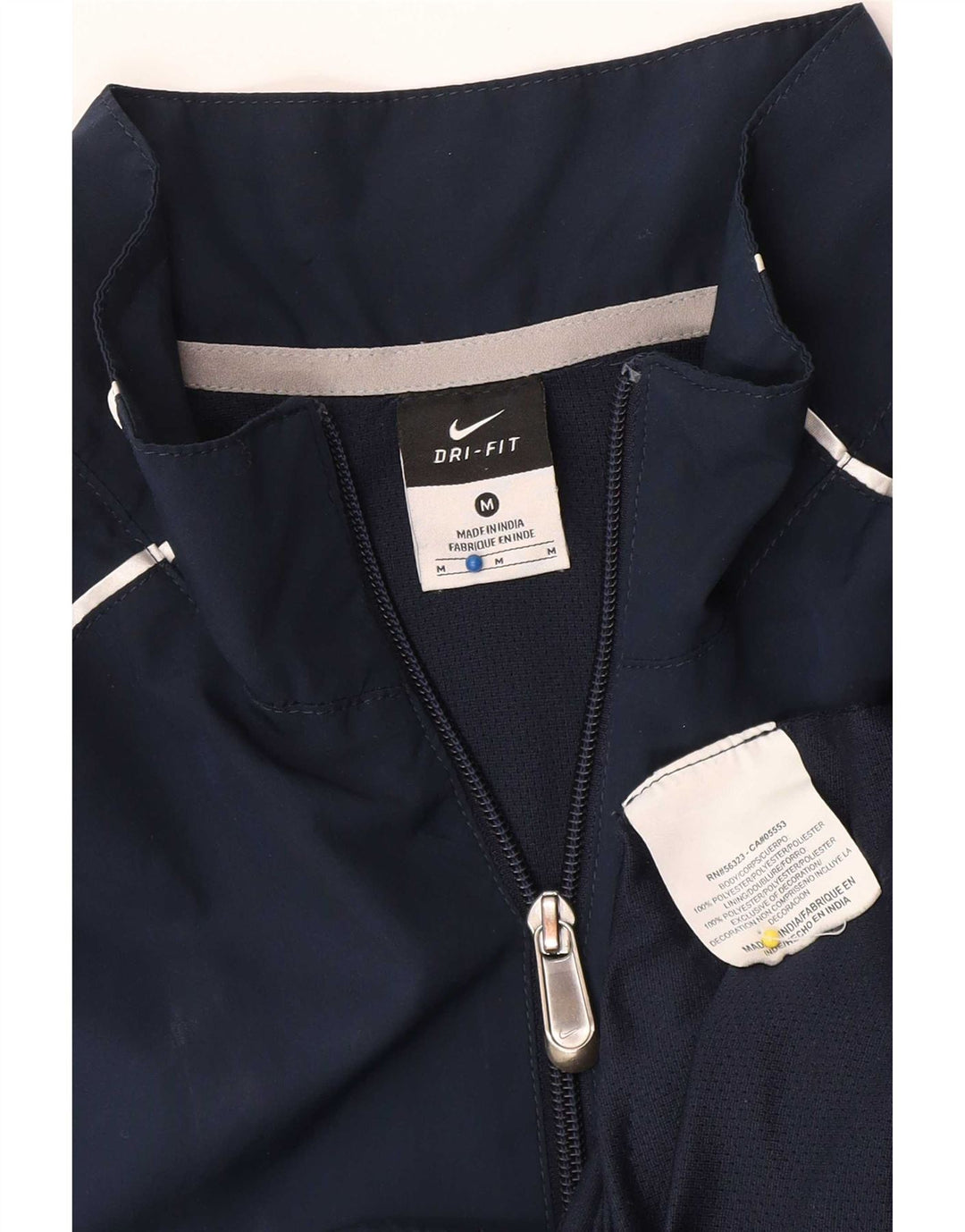 Nike Homme Dri Fit Survêtement Top Veste Bleu Marine Moyen Polyester