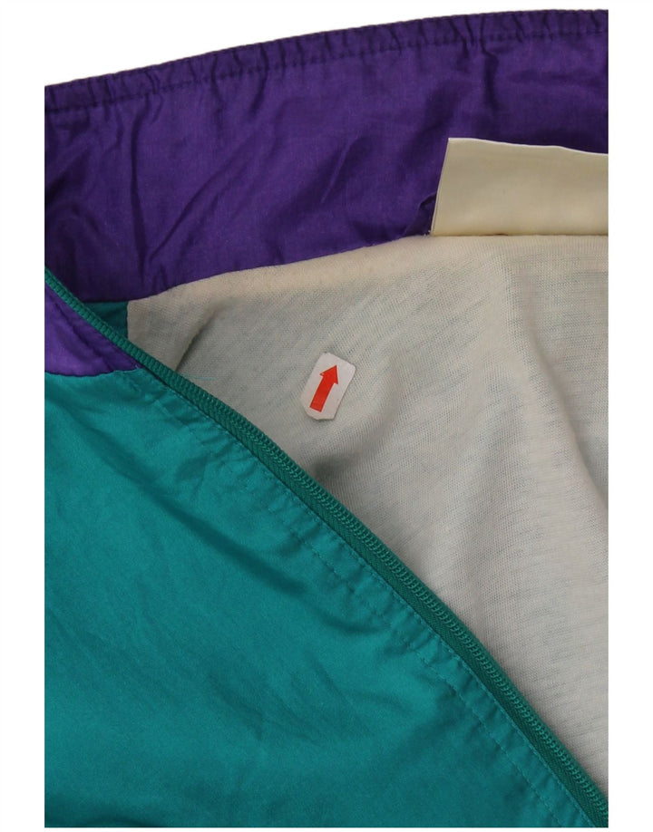 Adidas Veste de survêtement rétro pour homme UK 36/38 Small Turquoise Polyamide