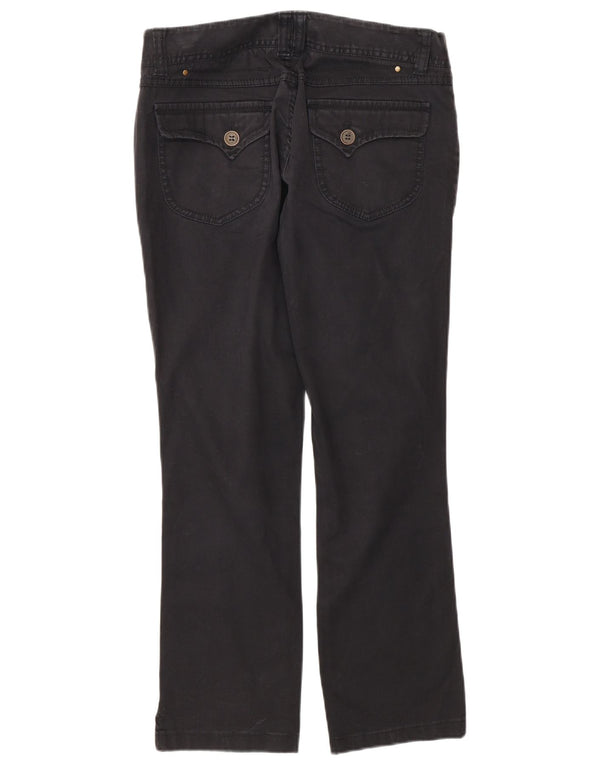 Massimo Dutti Pantalon décontracté droit pour femme EU 38 Small W28 L27 Noir