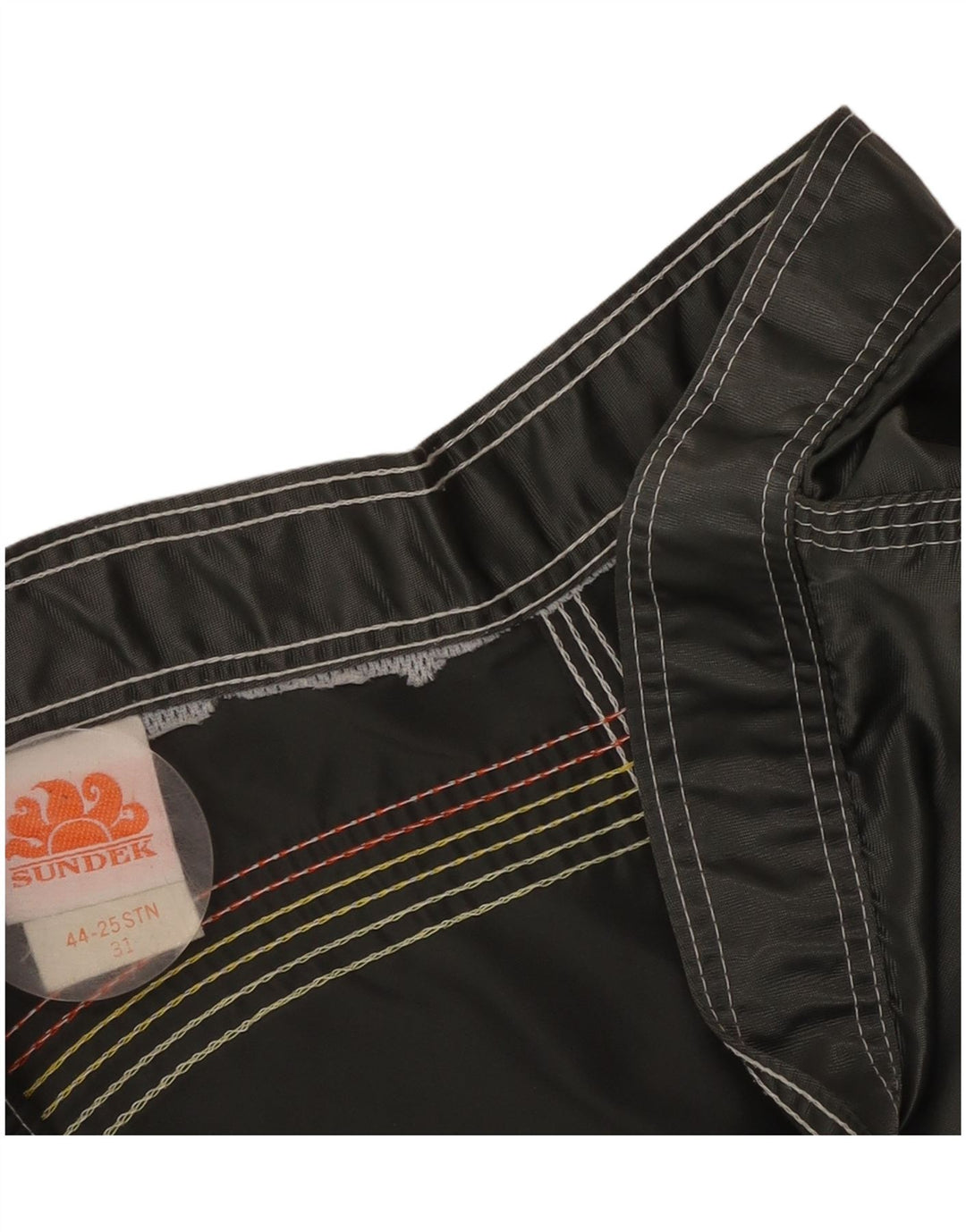 SUNDEK Short de Bain Homme Nylon Rayé Gris Moyen