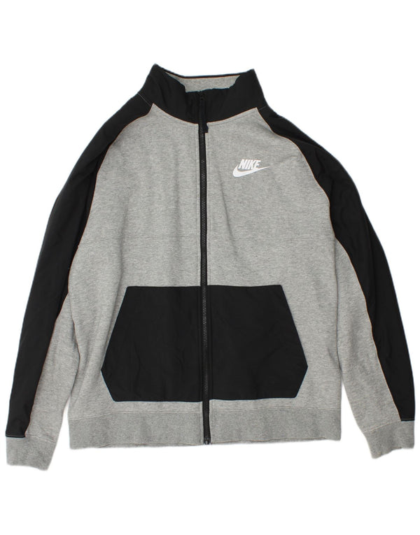 Nike Survêtement complet pour homme en coton color block Gris Taille L