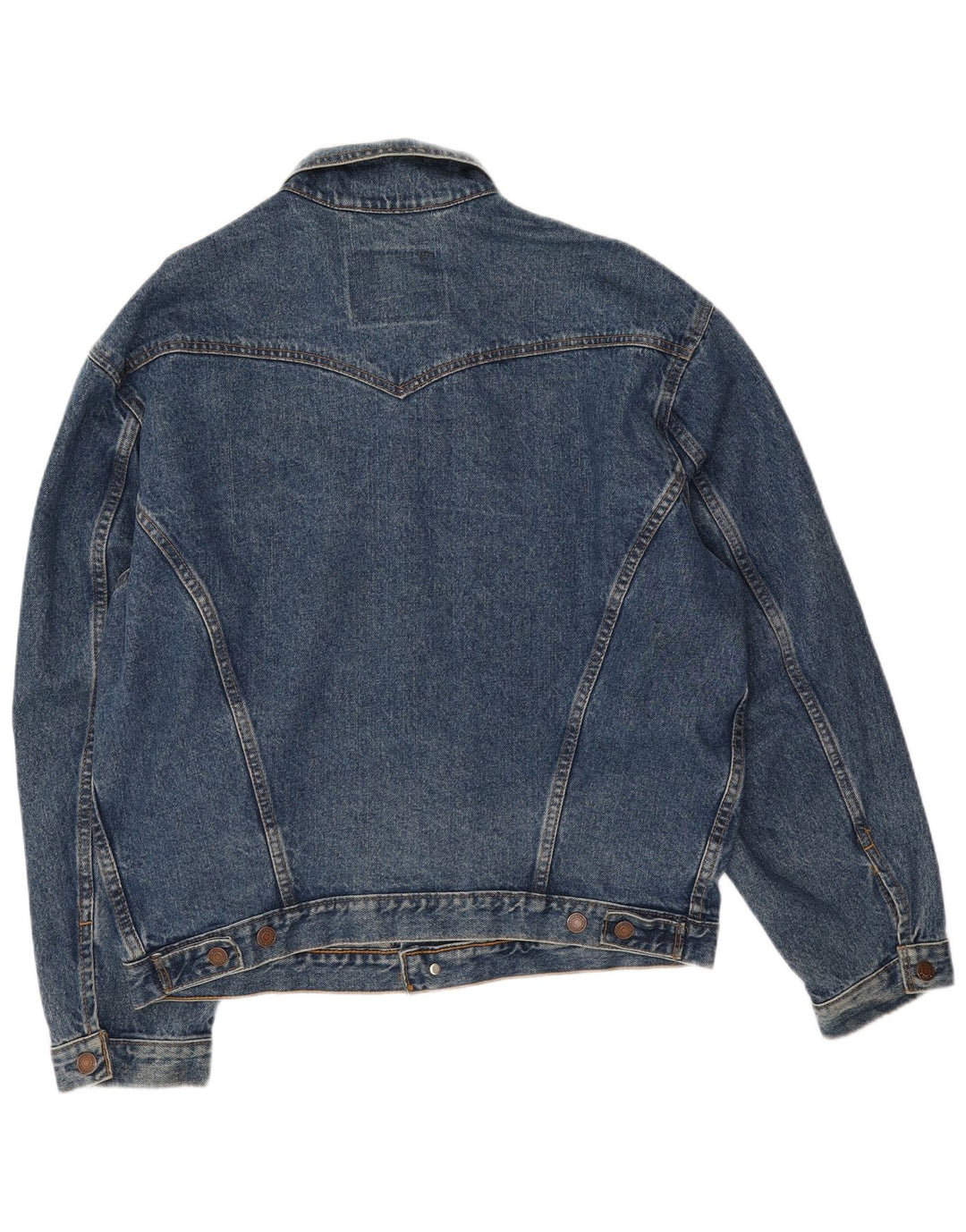 Levi's Veste en Jean Homme UK 38 Bleu Moyen Coton