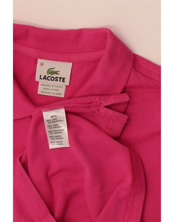Lacoste Polo Femme EU 38 Coton Rose Moyen