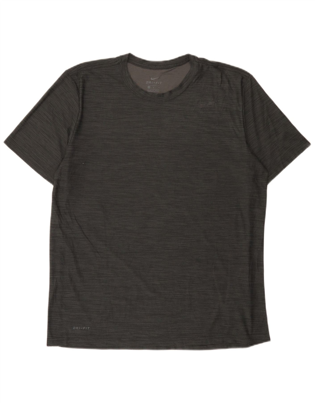 Nike Hommes Dri Fit T-Shirt Haut Large Gris Moucheté Polyester