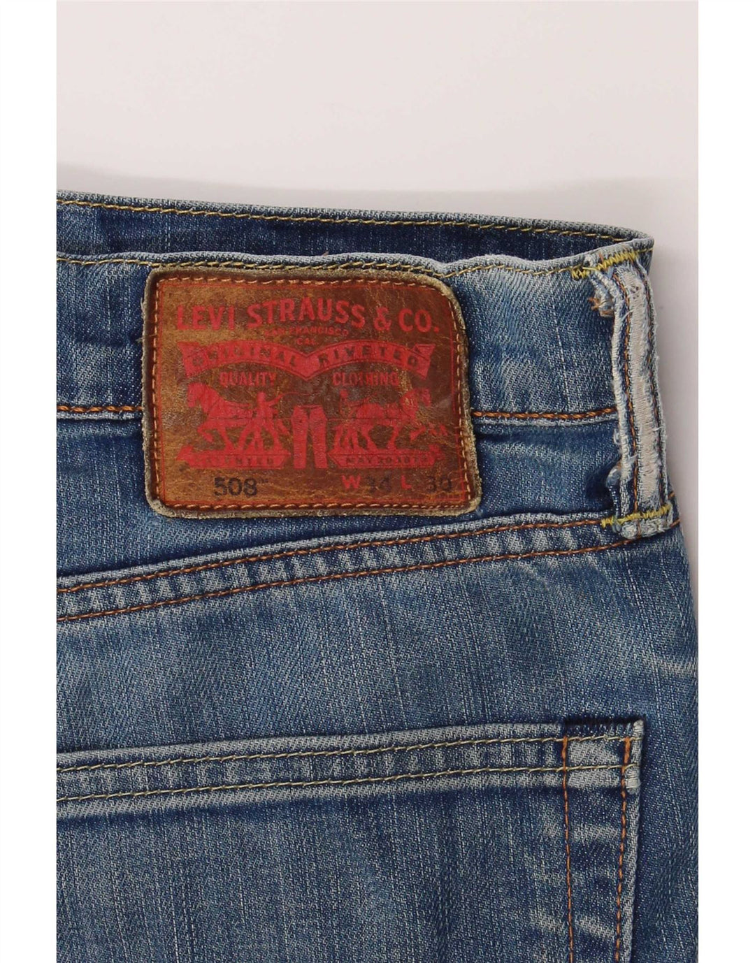 Levi's Jean Droit 508 Homme Bleu W34 L30 Coton