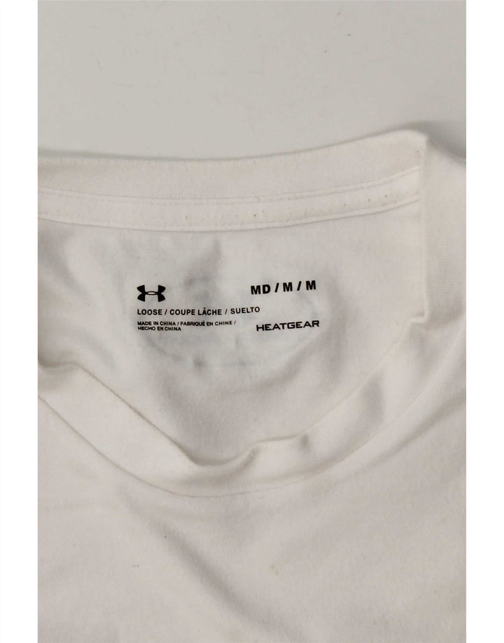 Under Armour Tee-Shirt Heat Gear Graphic Homme Blanc Moyen