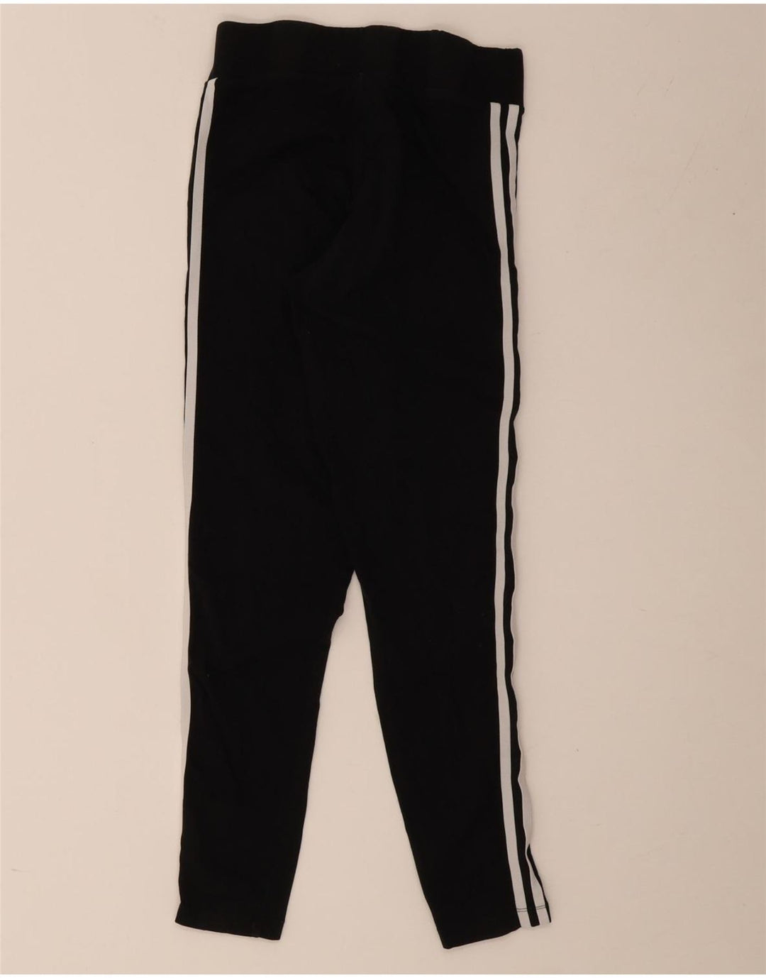 Adidas Leggings Femme UK 12 Coton Noir Moyen