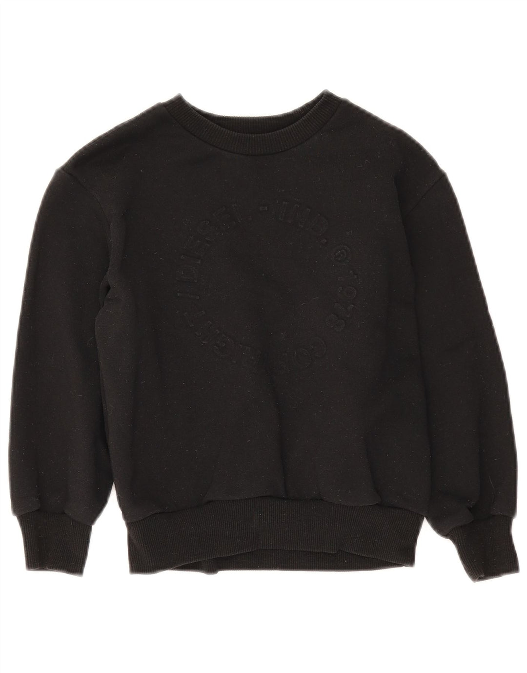 Diesel Sweat-shirt graphique pour garçon 7-8 ans Noir Coton