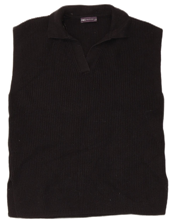 Marks & Spencer Débardeur pour femme UK 14 Medium Noir Coton