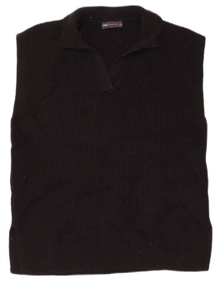 Marks & Spencer Débardeur pour femme UK 14 Medium Noir Coton