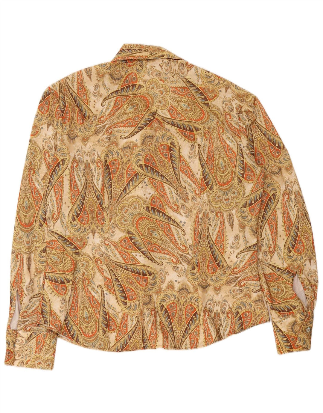 Chemise femme vintage IT 50 XL Beige Paisley Polyester