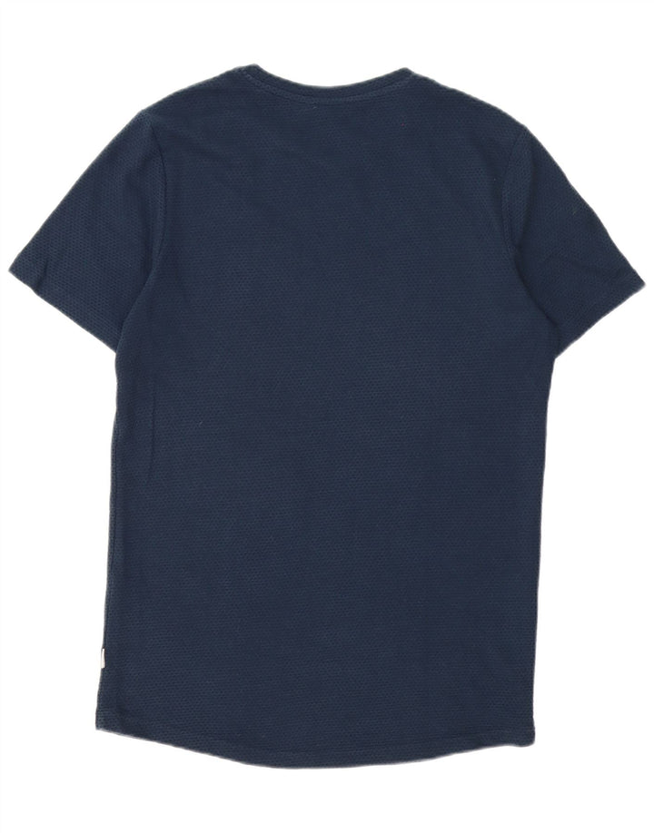 Jack & Jones T-Shirt Homme Bleu Marine Moyen à Pois Coton