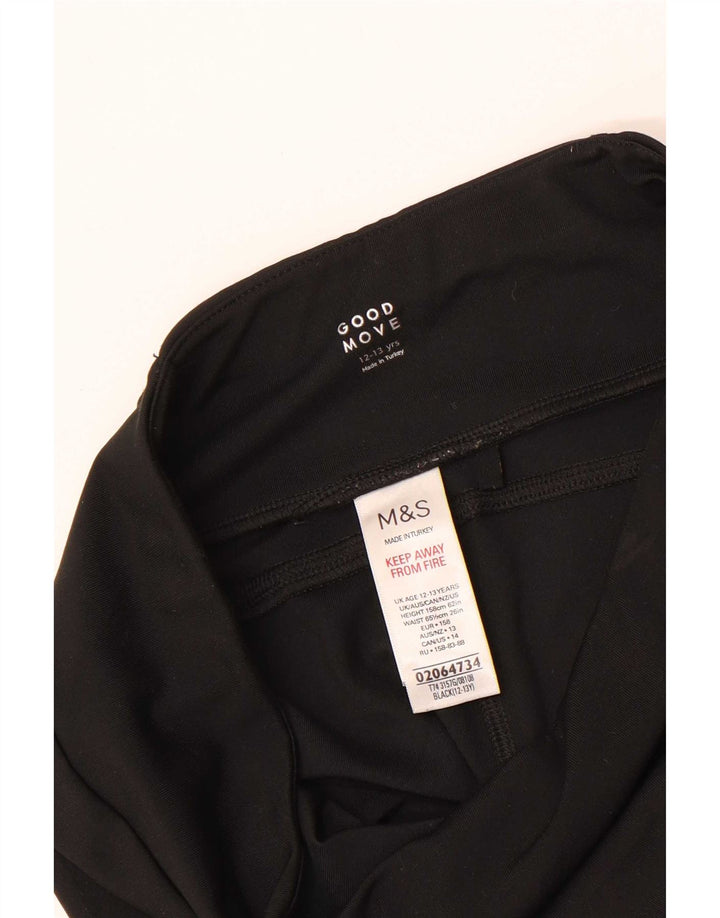 Marks & Spencer Legging Fille 12-13 ans Noir Polyester
