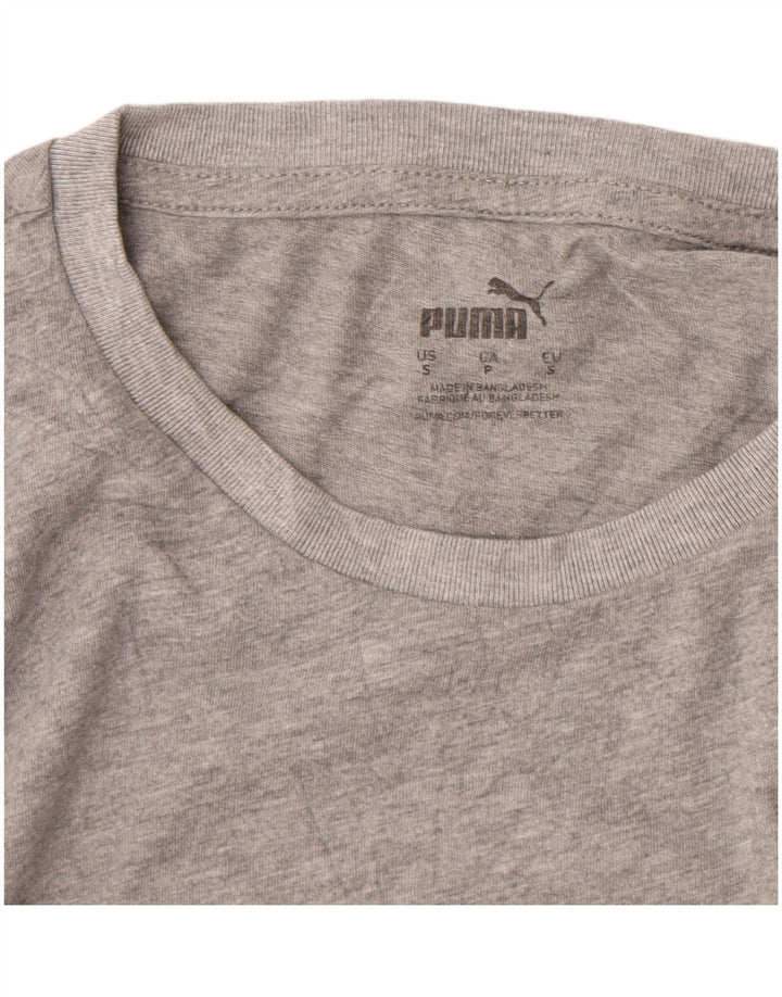 PUMA T-Shirt Graphique Homme Petit Gris