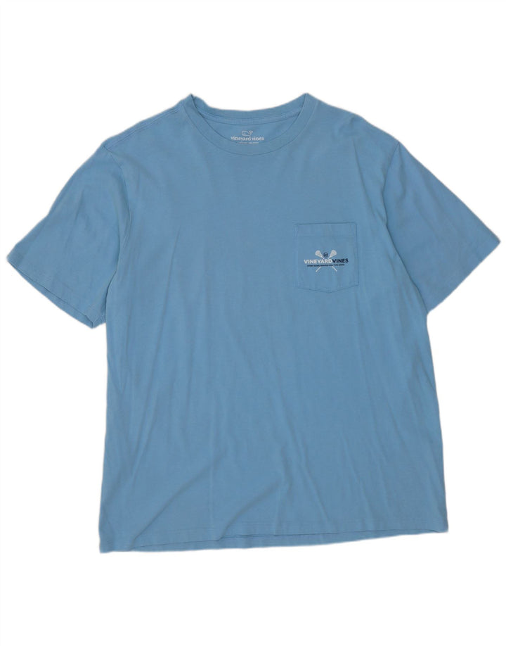 VINEYARD VINES T-Shirt Graphique Homme Grand Bleu Coton