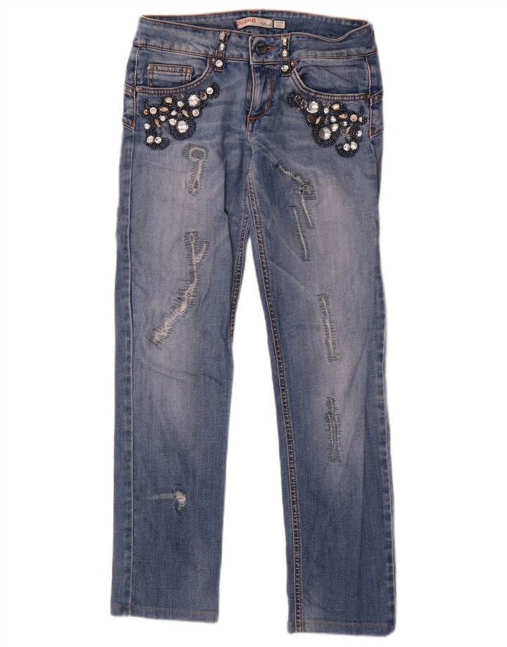 Liu Jo Jean droit effet vieilli pour femme W26 L27 Bleu