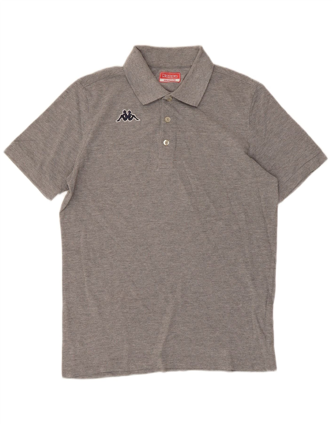 Kappa Polo Homme Gris Moyen Coton