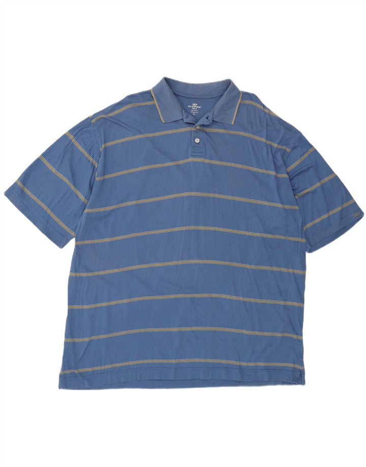 Dockers Polo Homme XL Bleu Rayé Coton