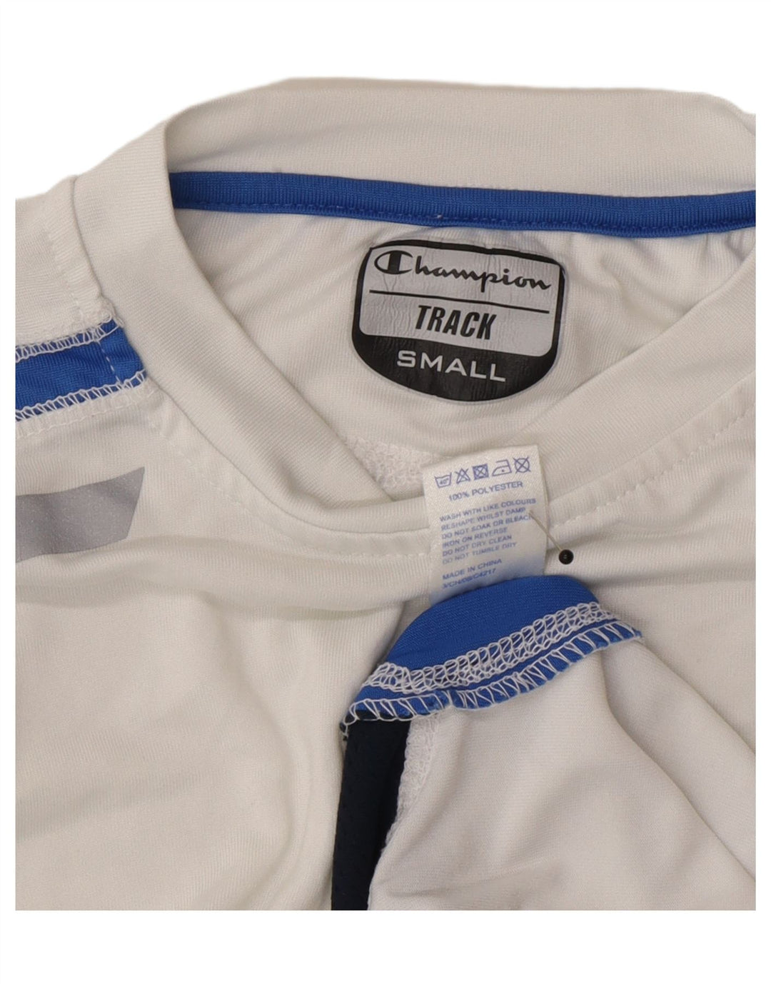 Champion Haut ample à manches longues pour homme en polyester color block blanc petit