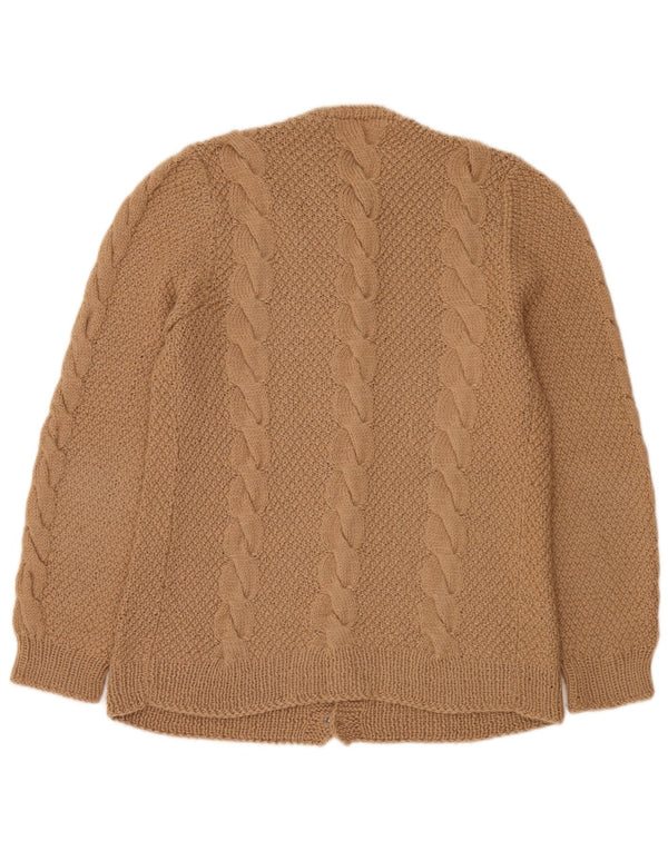 vintage Mens Cardigan Pull Grand Beige