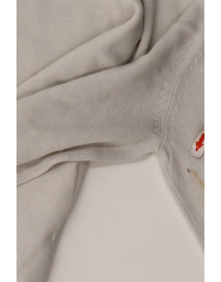 North Sails Pull ras du cou pour femme UK 14 Gris moyen Coton