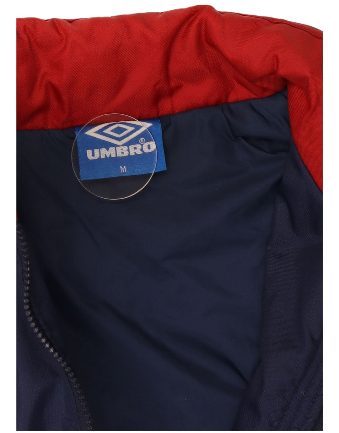 Umbro Veste coupe-vent à capuche pour homme UK 38 Bleu marine moyen Colourblock